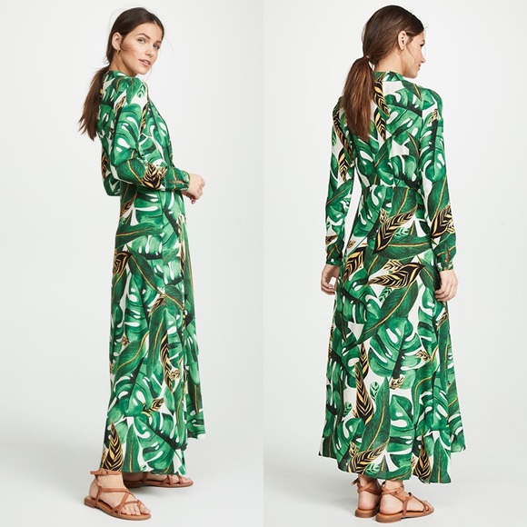 ❗️SOLD❗️Farm Rio Max Amazonia Long Sleeve Dress - Picture 3 of 11